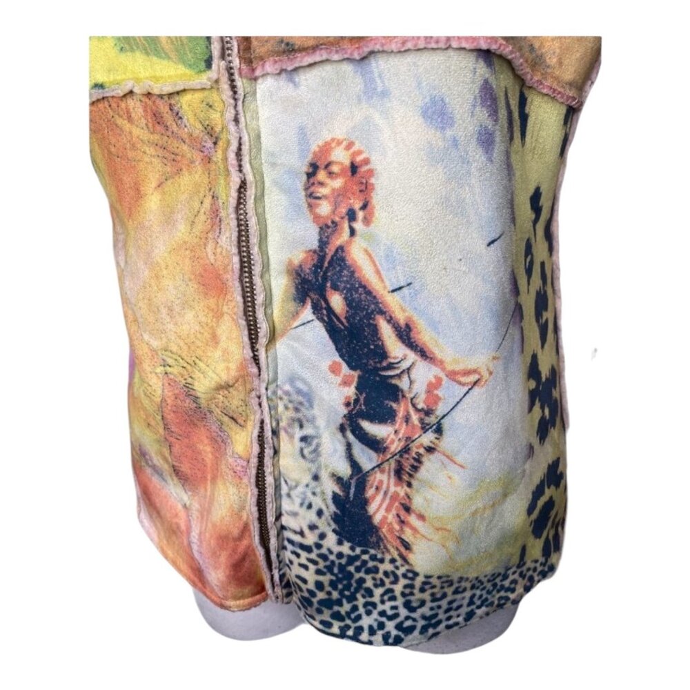 Alberto Makali Multicolor Jungle Safari Print Jacket S - Picture 10 of 11